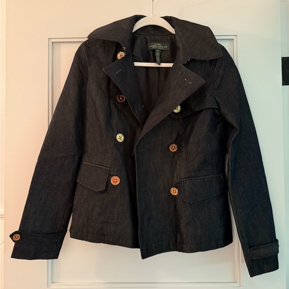 Lauren Ralph Lauren Jackets & Blazers - Lauren Ralph Lauren Dark Blue Jean Jacket
